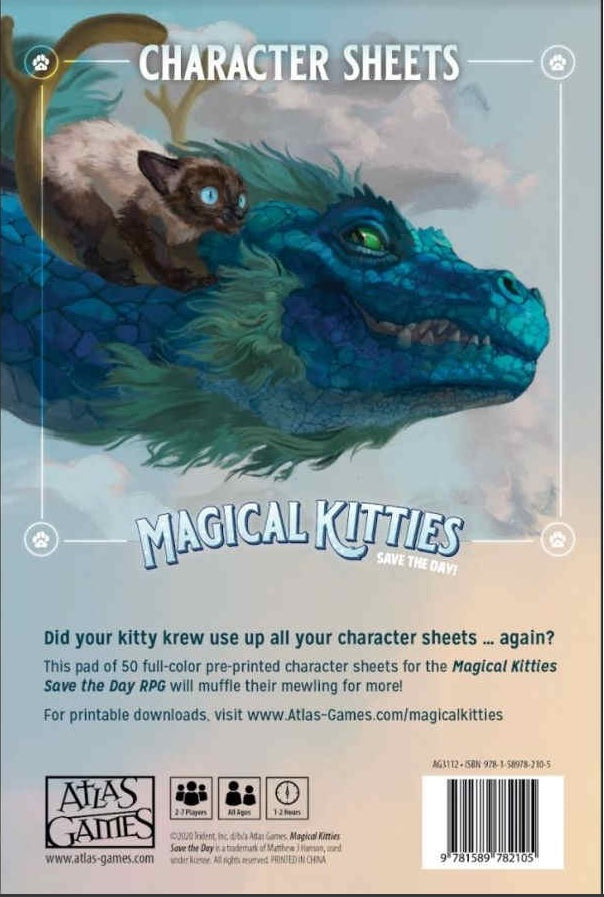MAGICAL KITTIES SAVE THE DAY: CHARACTER SHEETS