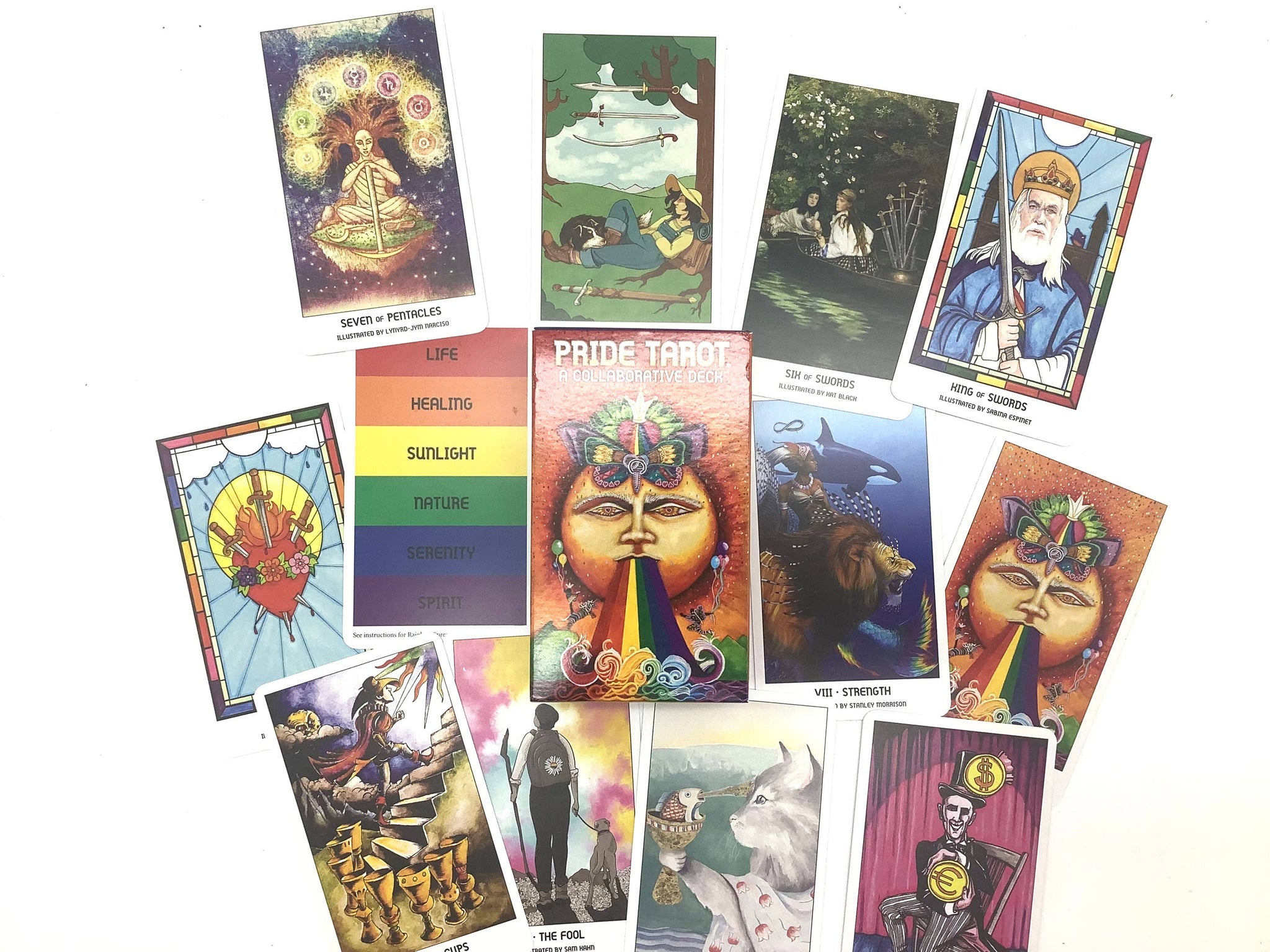 Pride LGBTQ Rainbow Tarot Cards Deck. Oracle Gift