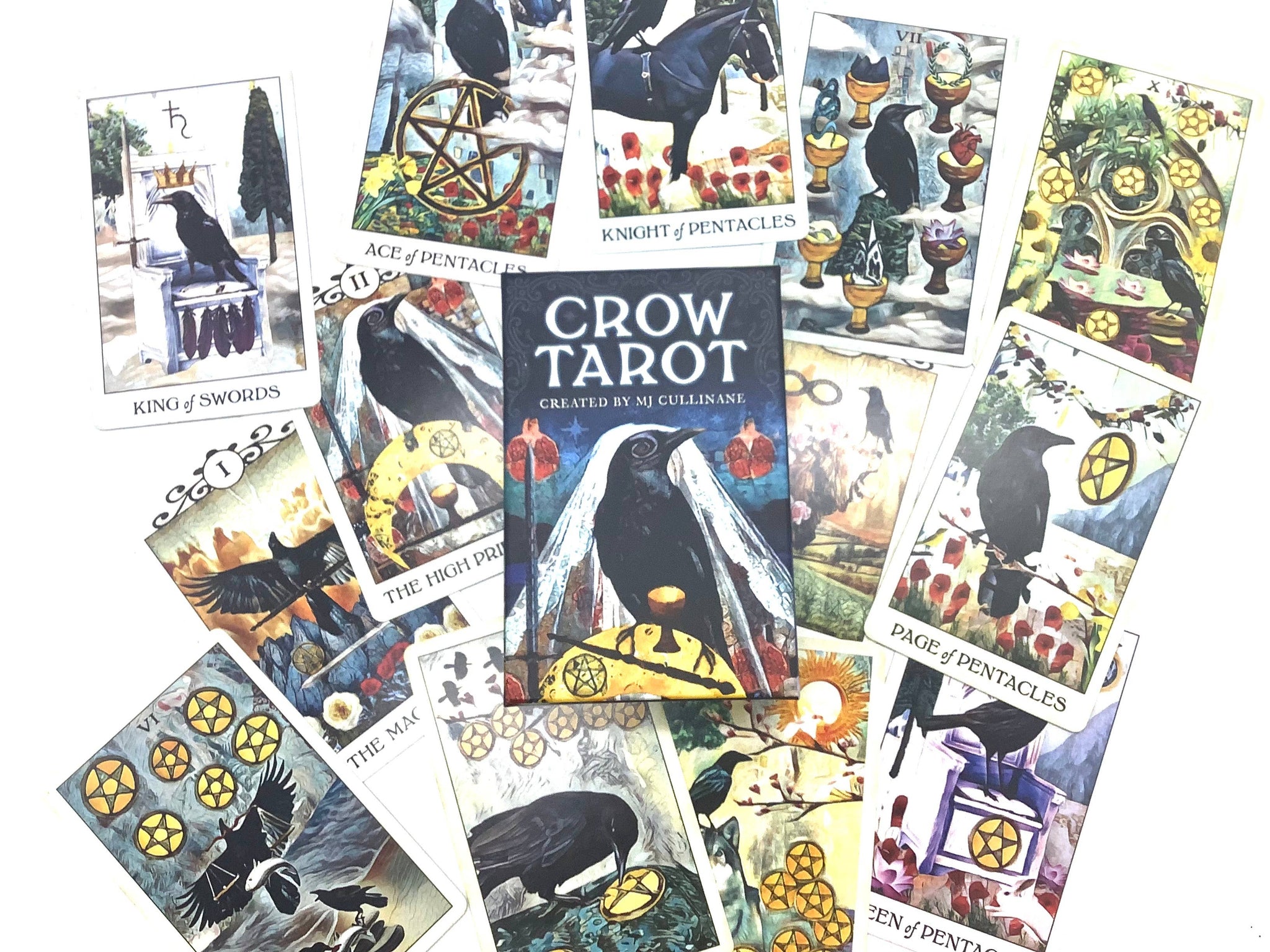 Black Crow Raven Bird Tarot Cards Deck Oracle  gift