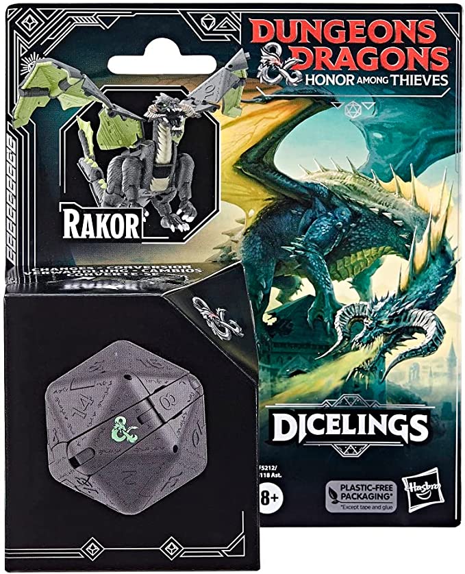 Dungeons & Dragons Honor Among Thieves D&D Dicelings Black Dragon Rakor