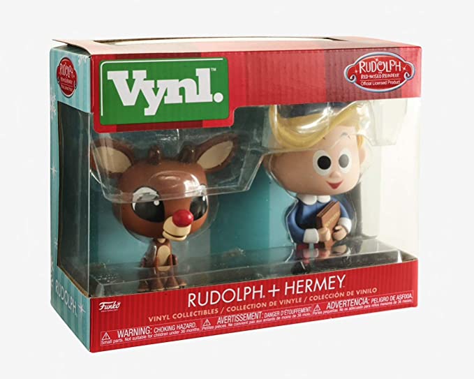 Funko Pop Rudolph and Hermey Vynl
