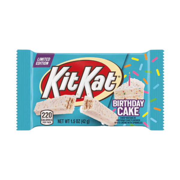 Hershey Kit Kat Birthday Cake White Creme w/Sprinkles