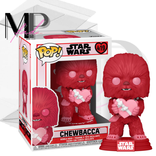 Star Wars Funko POP 419 Chewbacca Valentine's Day Special Edition PROTECTOR