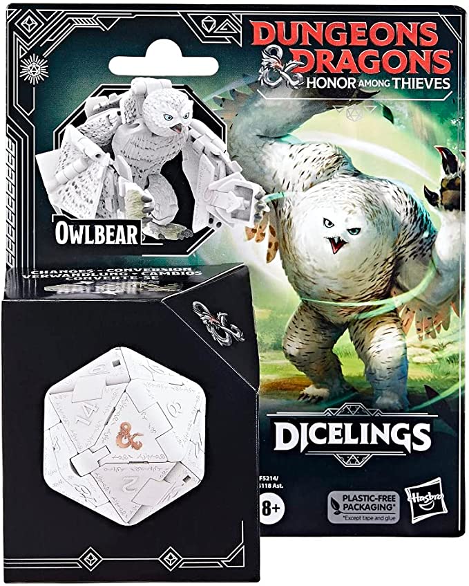 Dungeons & Dragons Honor Among Thieves D&D Dicelings White Owlbear Figure