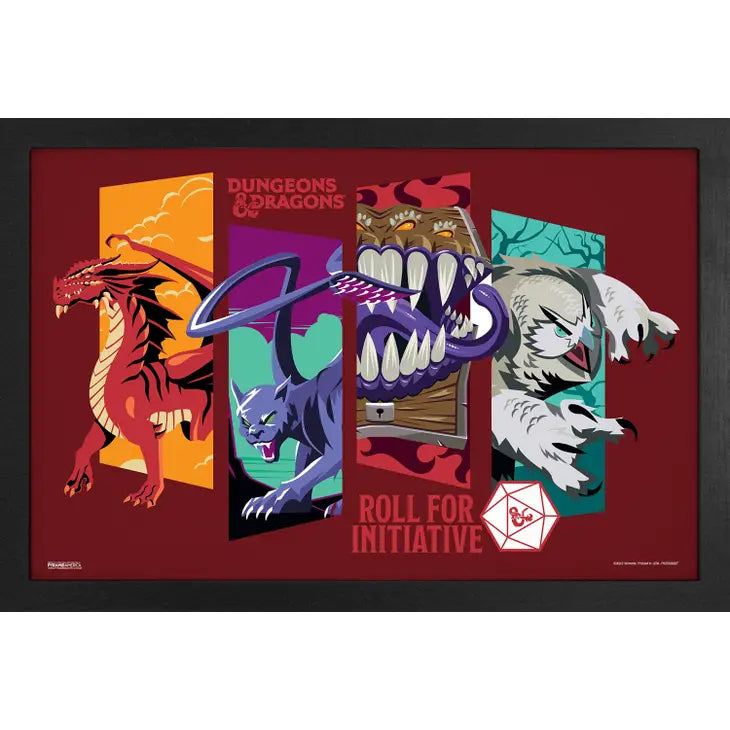 Dungeon & Dragons - Roll-Character Panels Framed Print