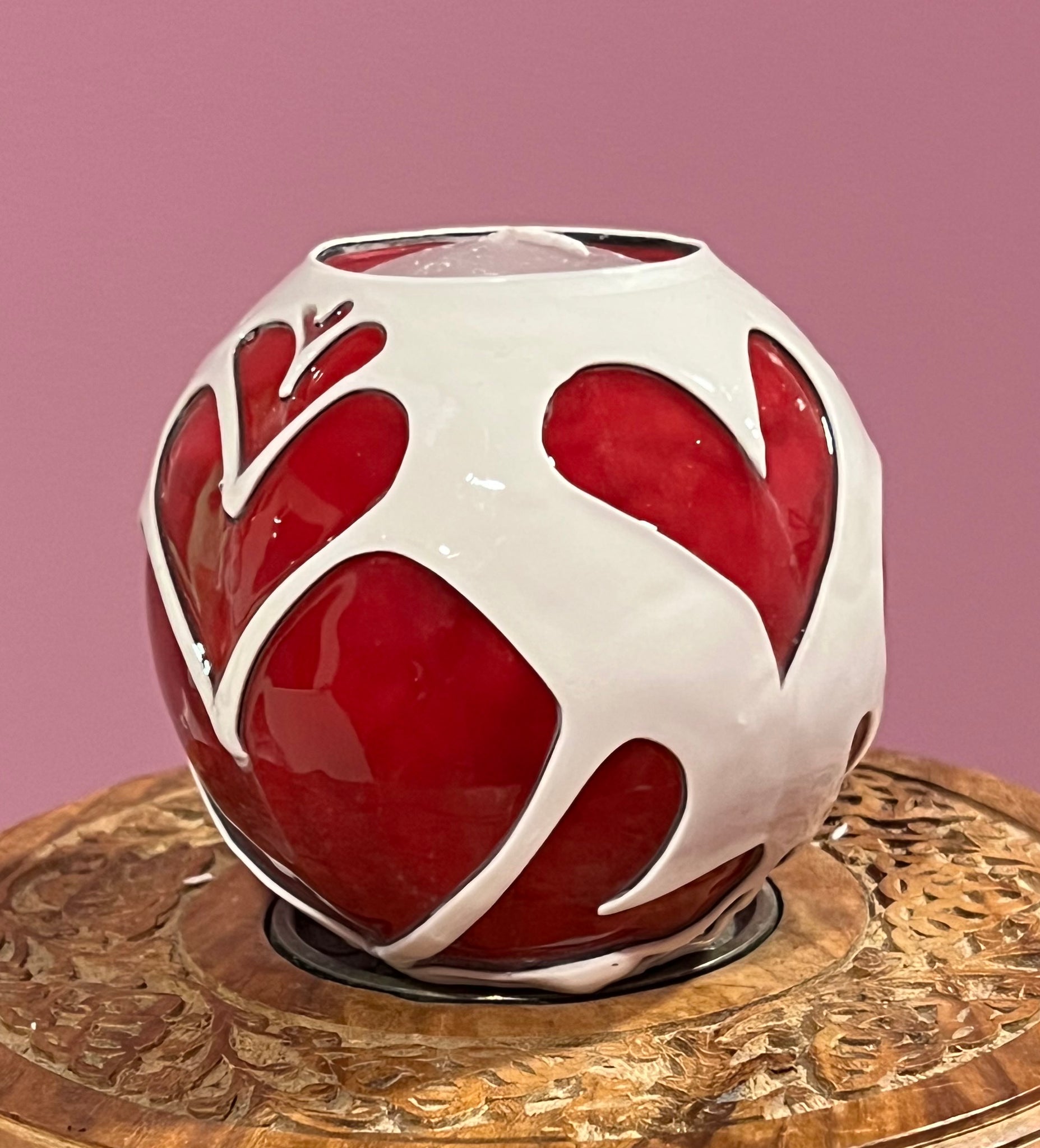 Loving Heart Round candle