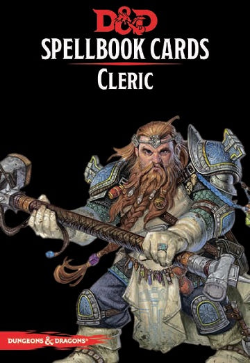 D&D SPELLBOOK CARDS CLERIC 2ND EDITION