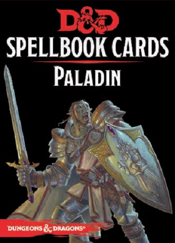 D&D SPELLBOOK CARDS PALADIN 2ND EDITION