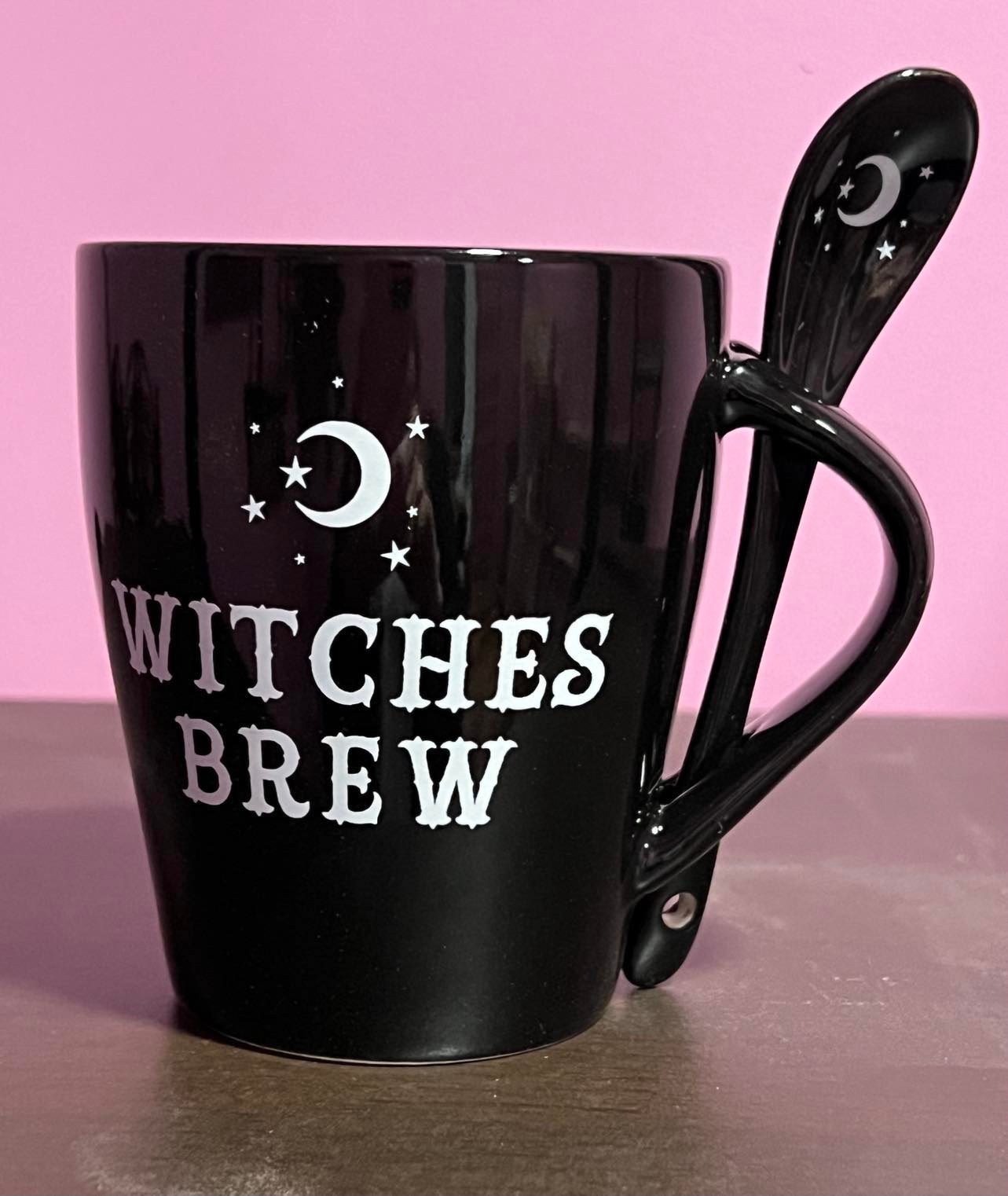 Witches Brew Ceramic Mug and Spoon Set