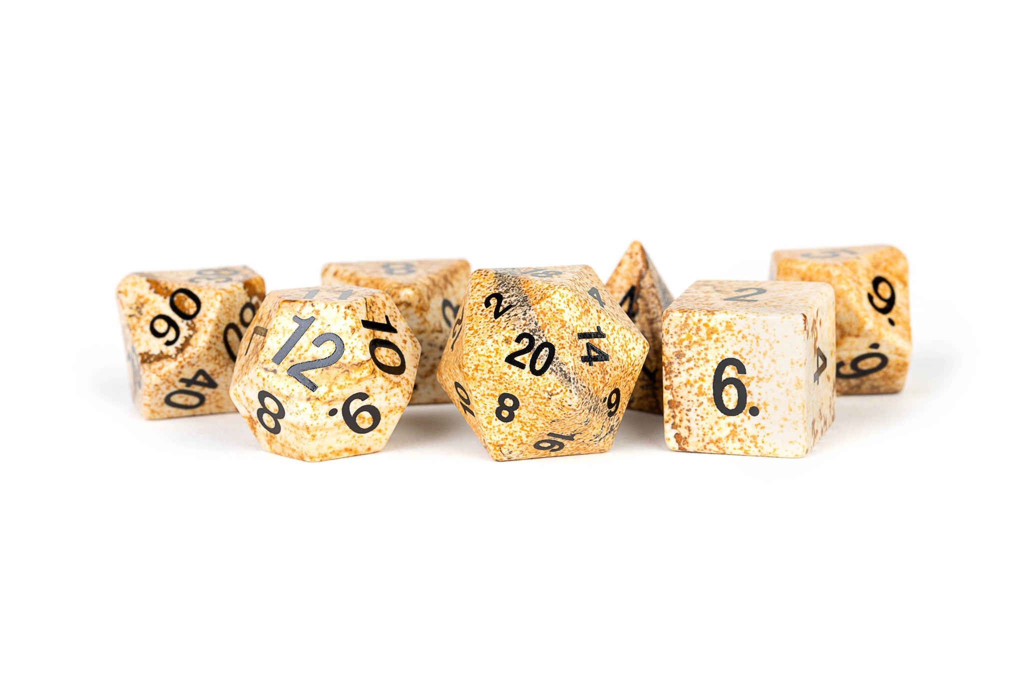 Gemstone Dice for High End DND Games (18 Stones): Jasper