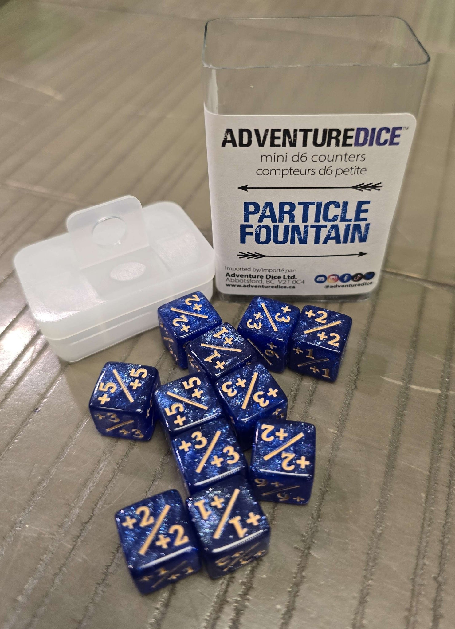 Adventure Dice - Particle Fountain - Counter Dice
