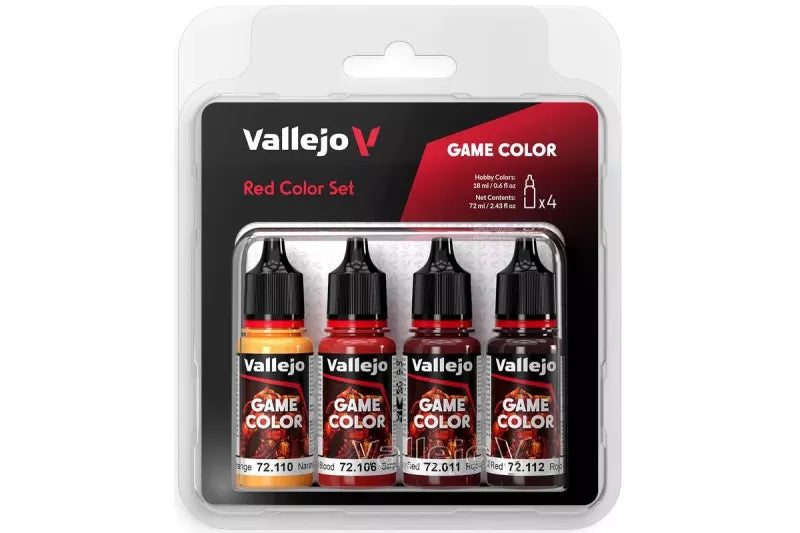 Vallejo Game Color, red color set