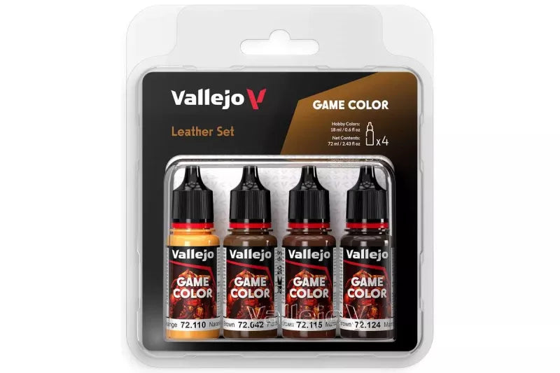 Vallejo Game Color, leather color set 4