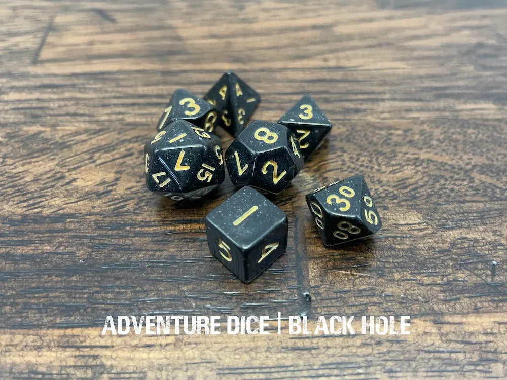Black Hole mini dice set
