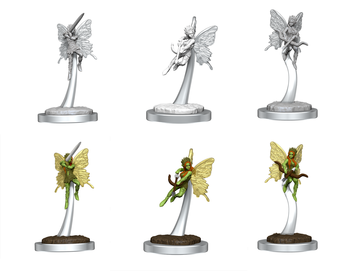 DND Unpainted Minis Pixies