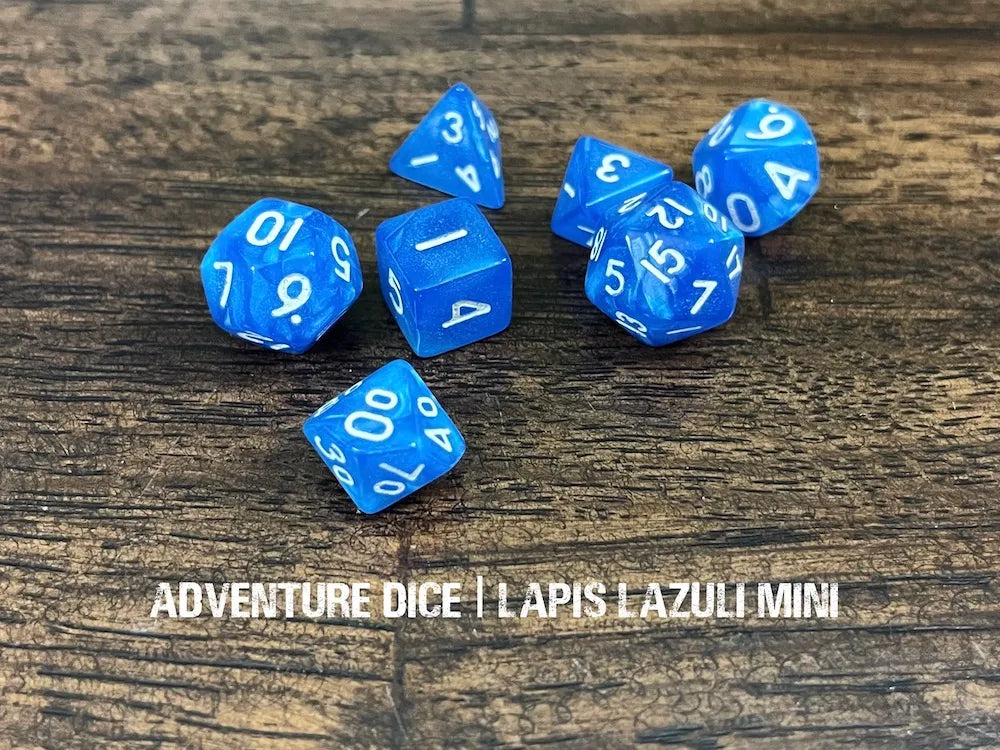 Lapis Lazuli mini dice set