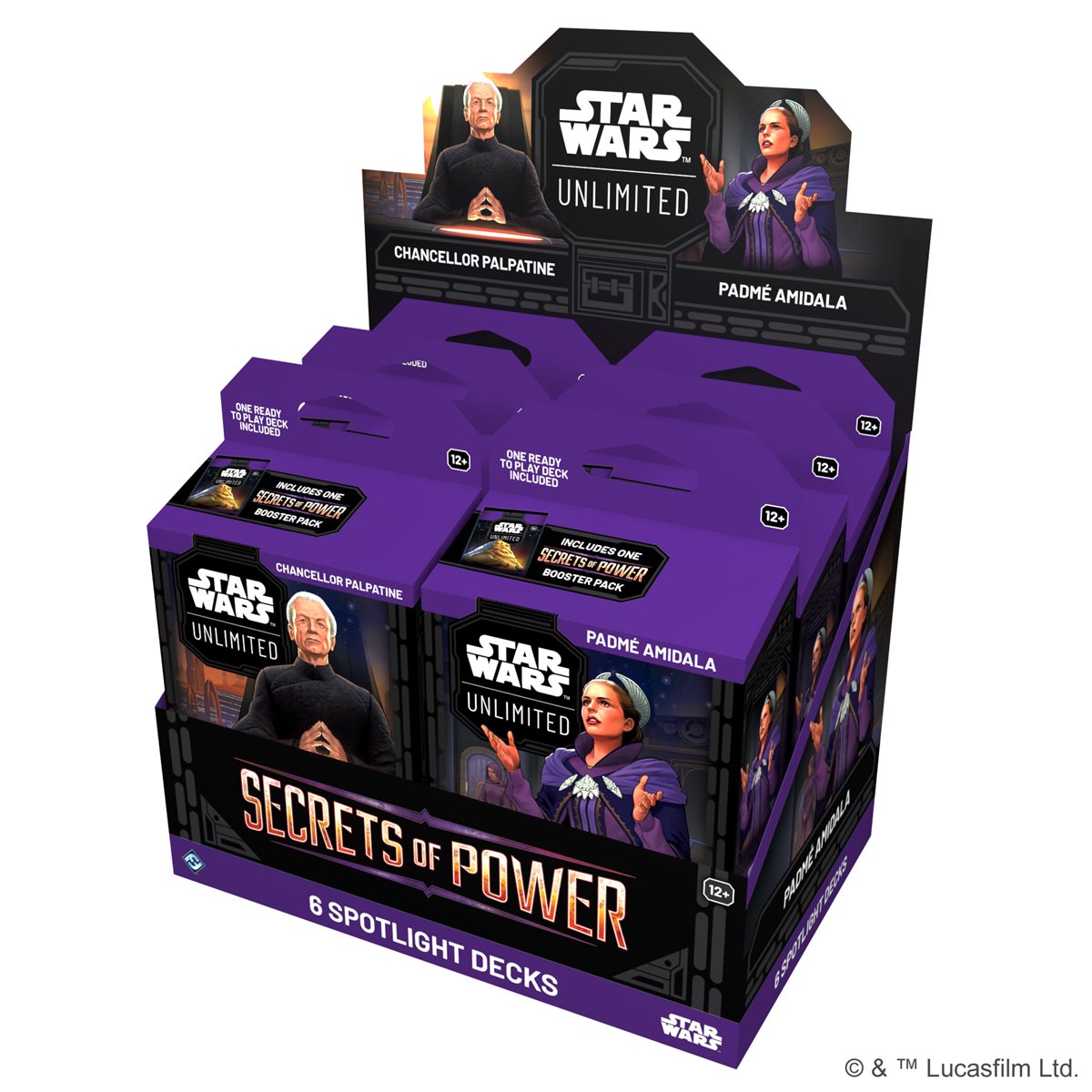 Star Wars  Unlimited - Secrets of Power - Spotlight Deck Display