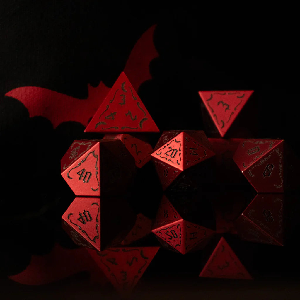 The Vampire Aluminum Metal Dice Set