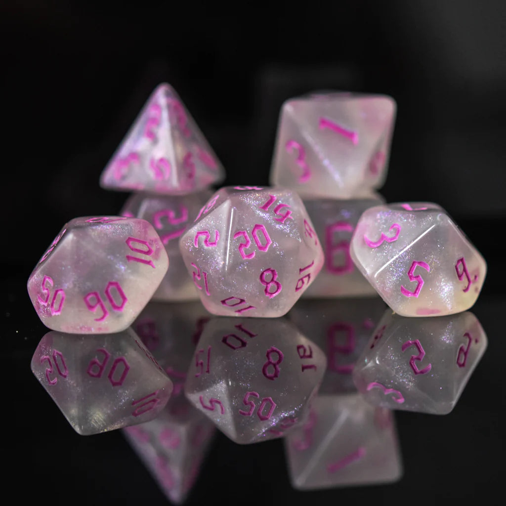 Misty Mountain Acrylic Dice Set