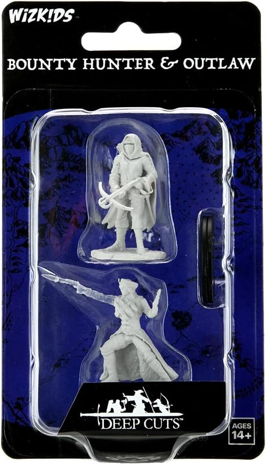 D&D Unpainted Miniatures - Bounty Hunter and Outlaw