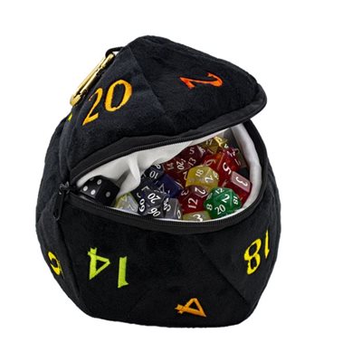 Dice Bag: D20 Plush Dice Bag: Rainbow