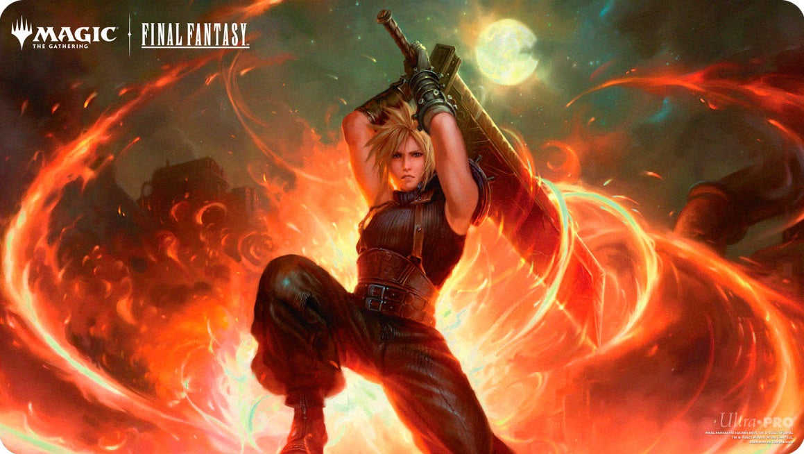 UP Playmat MTG Universe Beyond Final Fantasy Commander A - Cloud