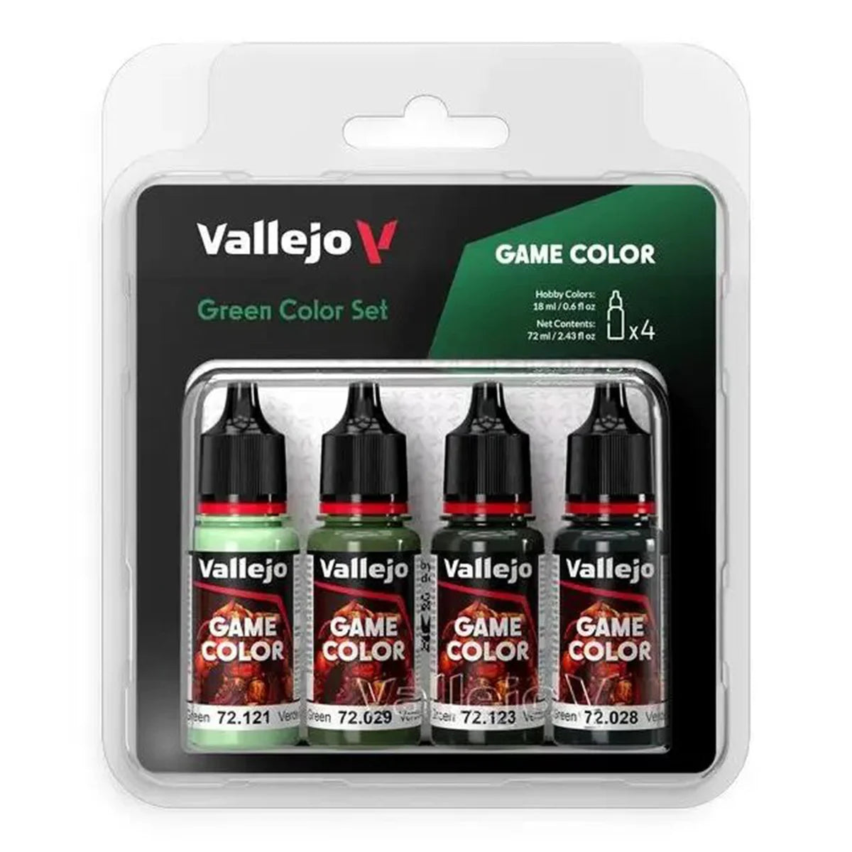 Vallejo Game Color Green Color Set of 4