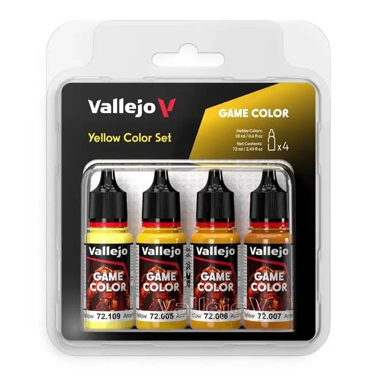 Vallejo Game Color Yellow Color Set of 4